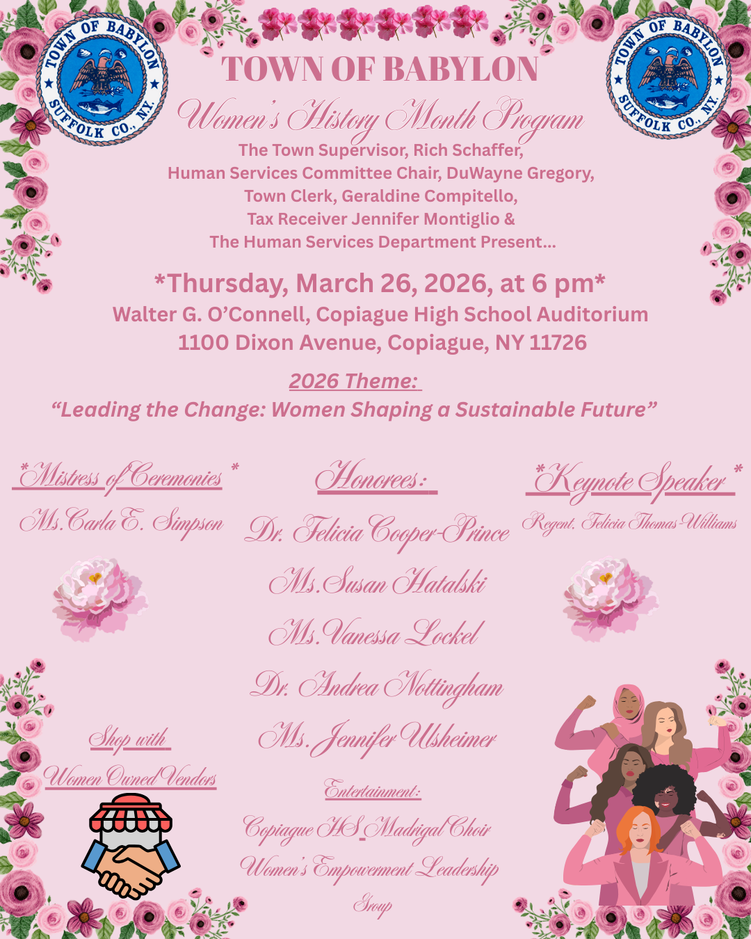 2026 Town of Babylon Women's History Month