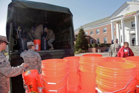 National Guard reacting during Sandy recovery