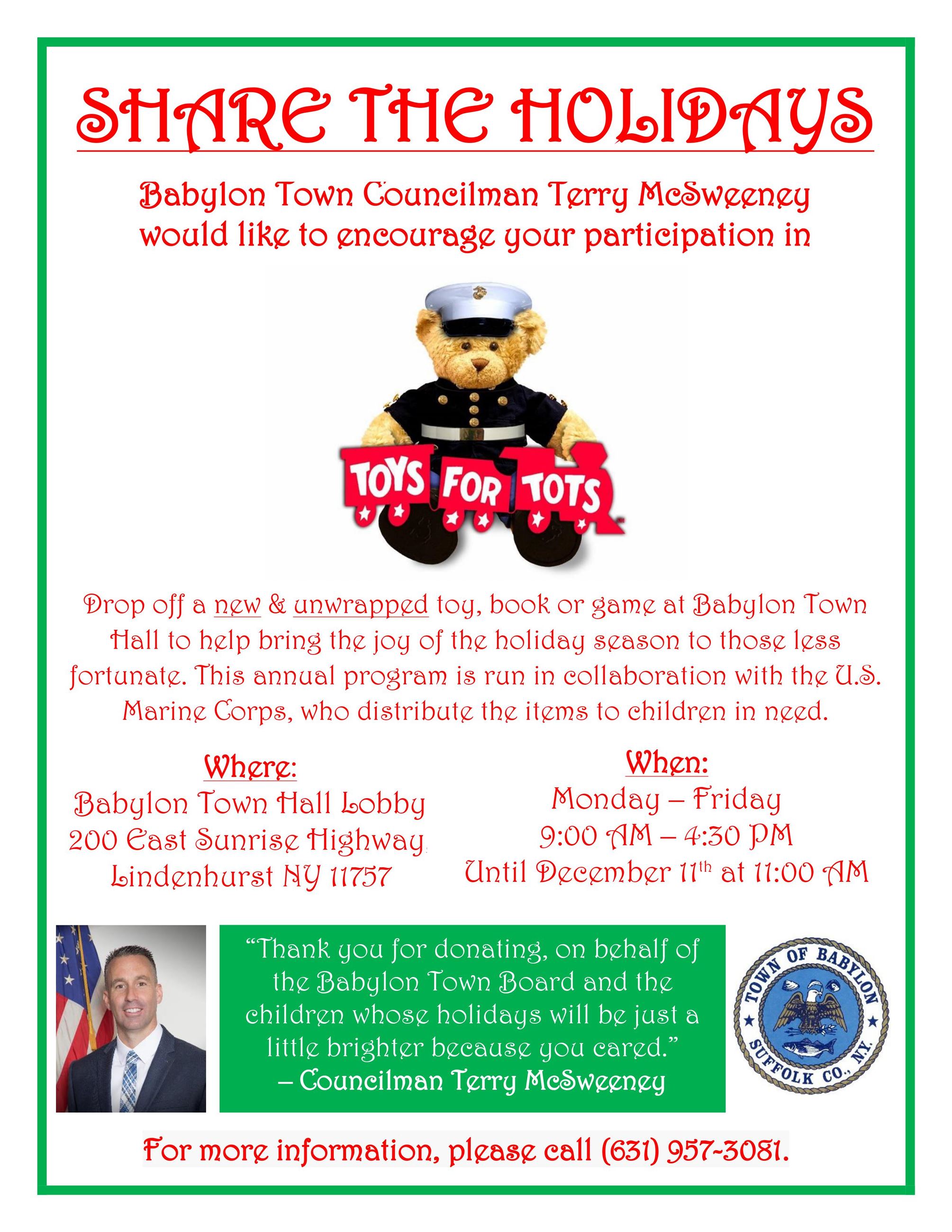 Toys for Tots 2021 Flyer