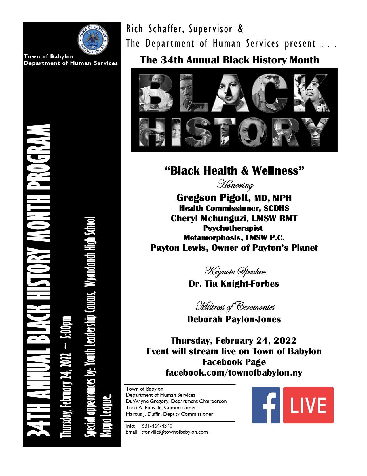 34th Black History Month Program