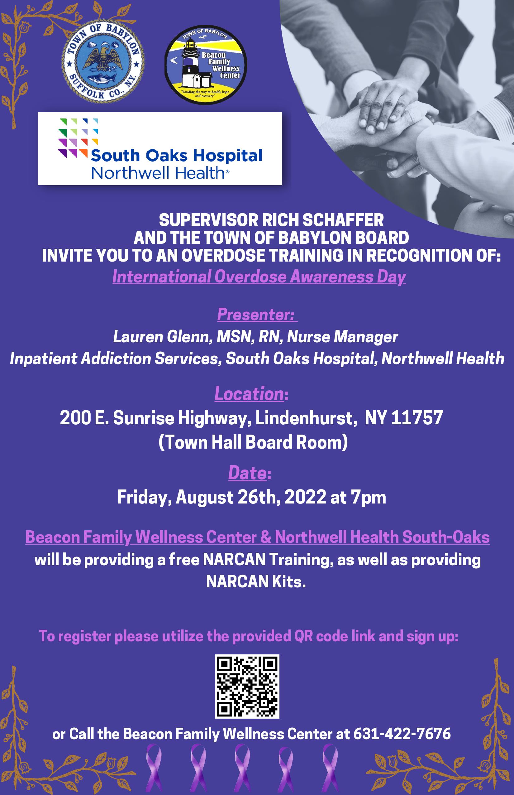 Town of Babylon Recovery Month 2022 (International Overdose Awareness Day)