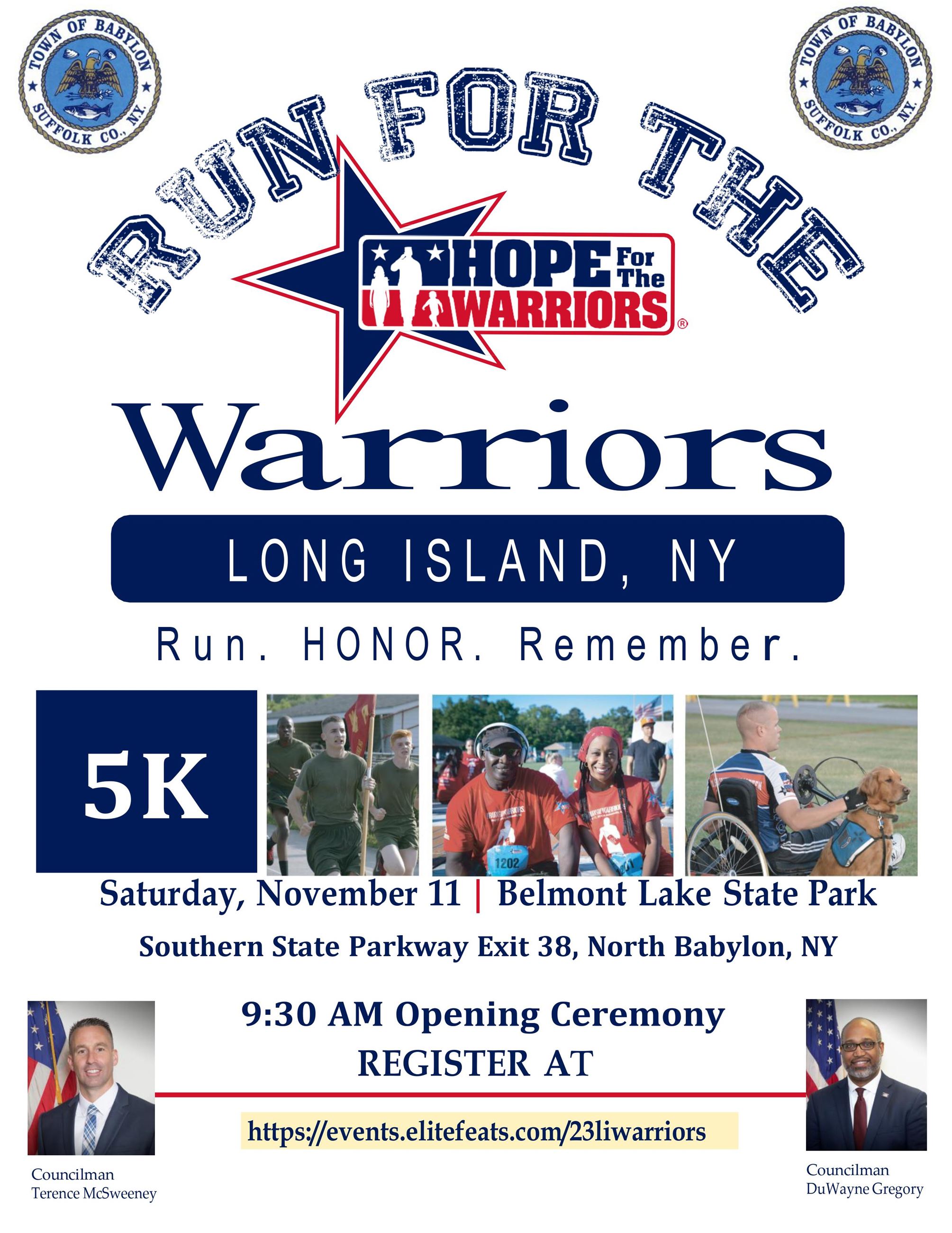 2023 LI Run For The Warriors Flyer