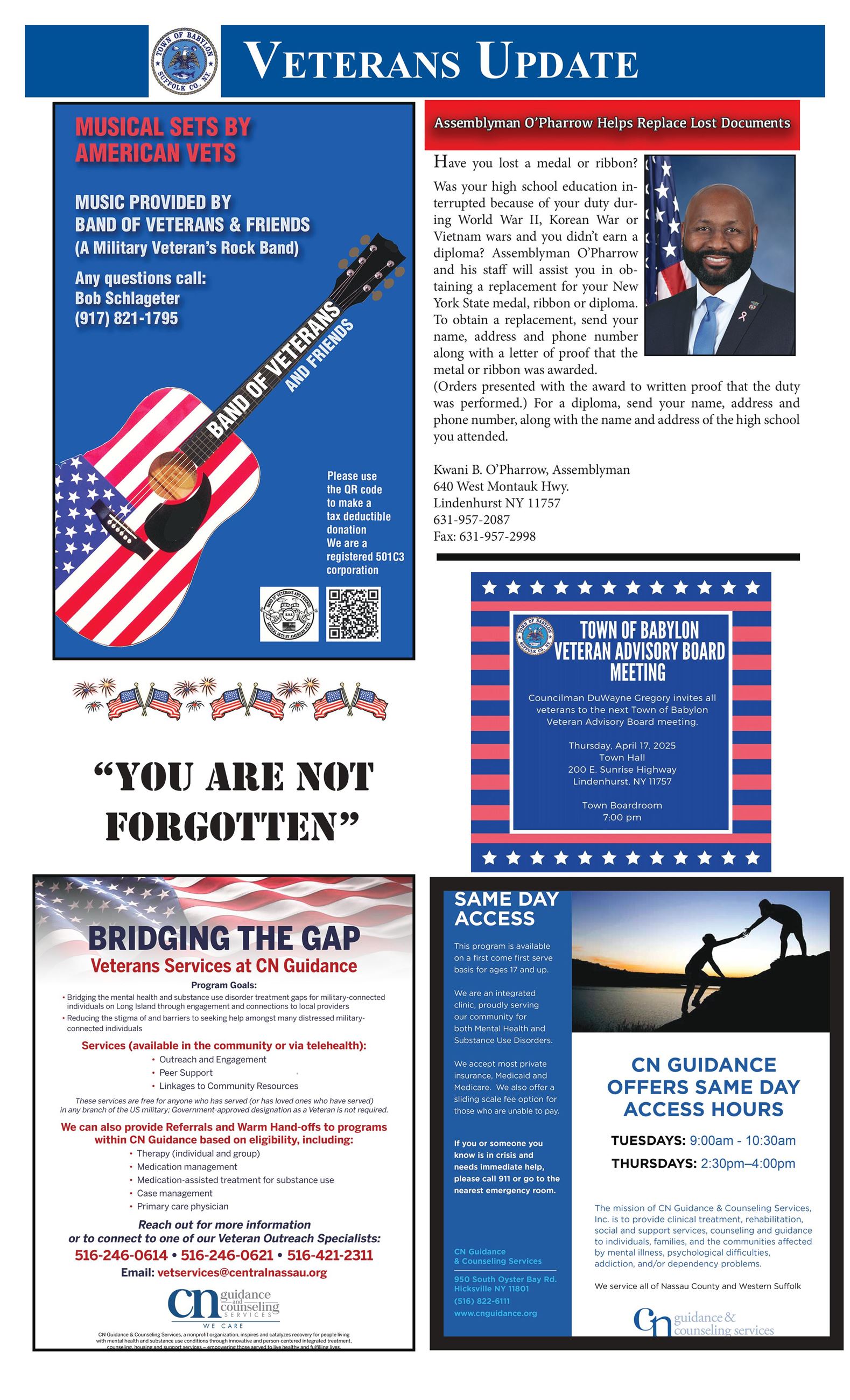 April 2025 Veterans Newsletter 